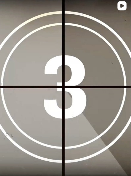 Film countdown leader — number 3