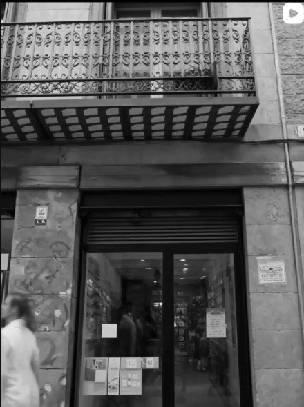 Independent shopfront in black and white
